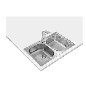 Teka Inset Stainless Steel 2 Bowls Sink Universe 80 T-XP 2B