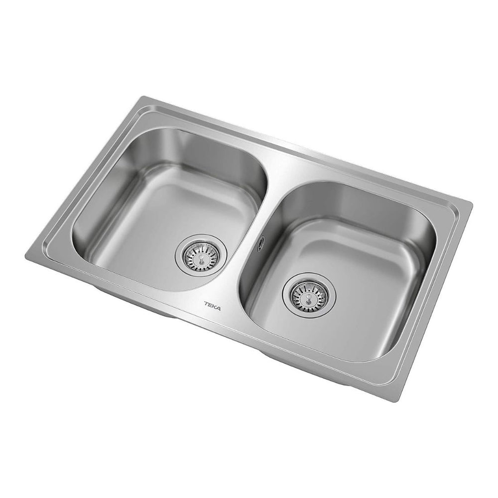 Teka Inset Stainless Steel 2 Bowls Sink Universe 80 T-XP 2B