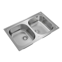 Teka Inset Stainless Steel 2 Bowls Sink Universe 80 T-XP 2B - Slide 1