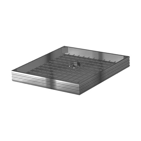 Tomax Tile Type 3mm Aluminum Plate Manhole Cover 65mm Height