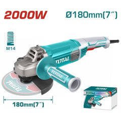 Total Tools Angle Grinder 2000W 180mm Disc Diameter TG12018026 - Slide 2
