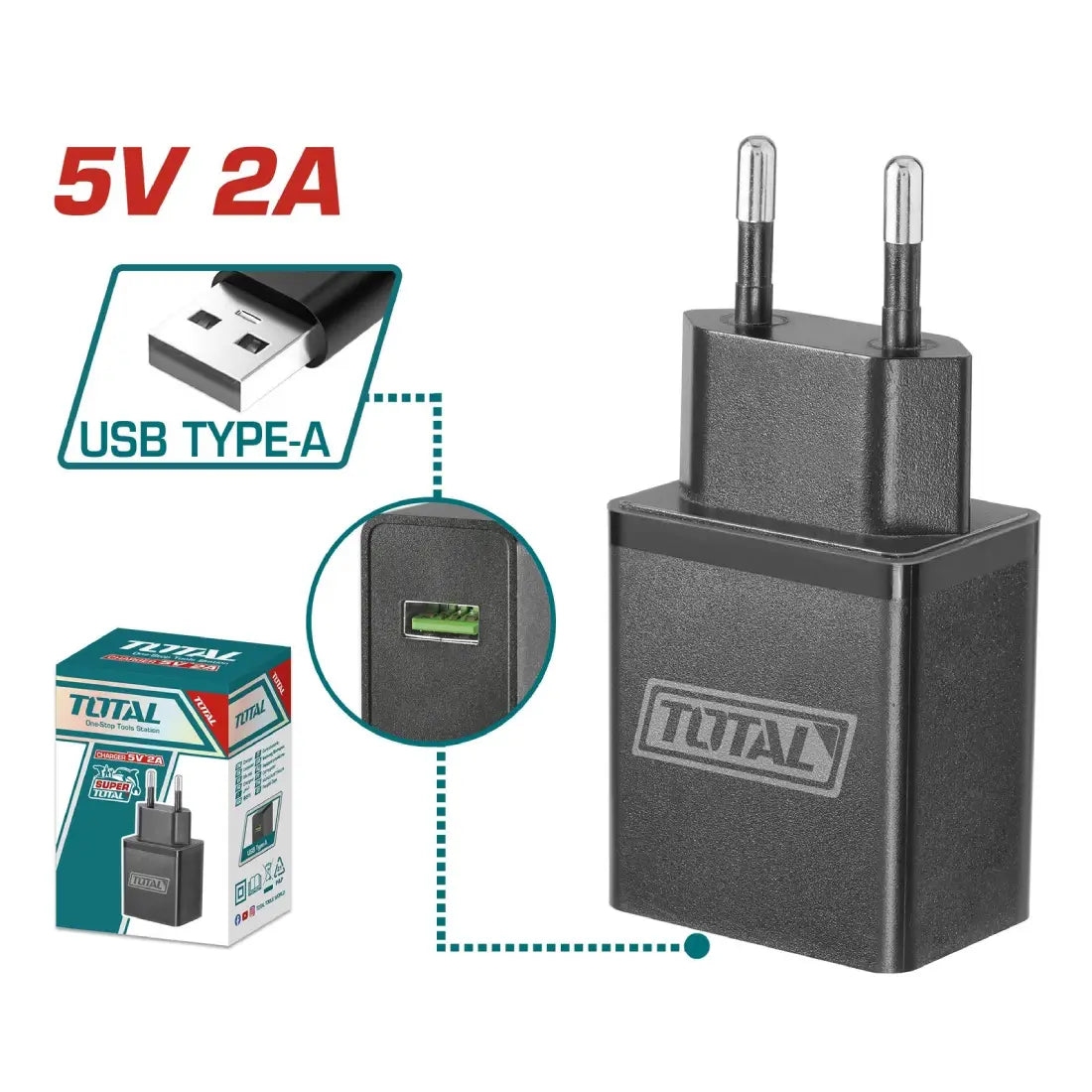 Total Tools Charger 5V 2A TCLI120502