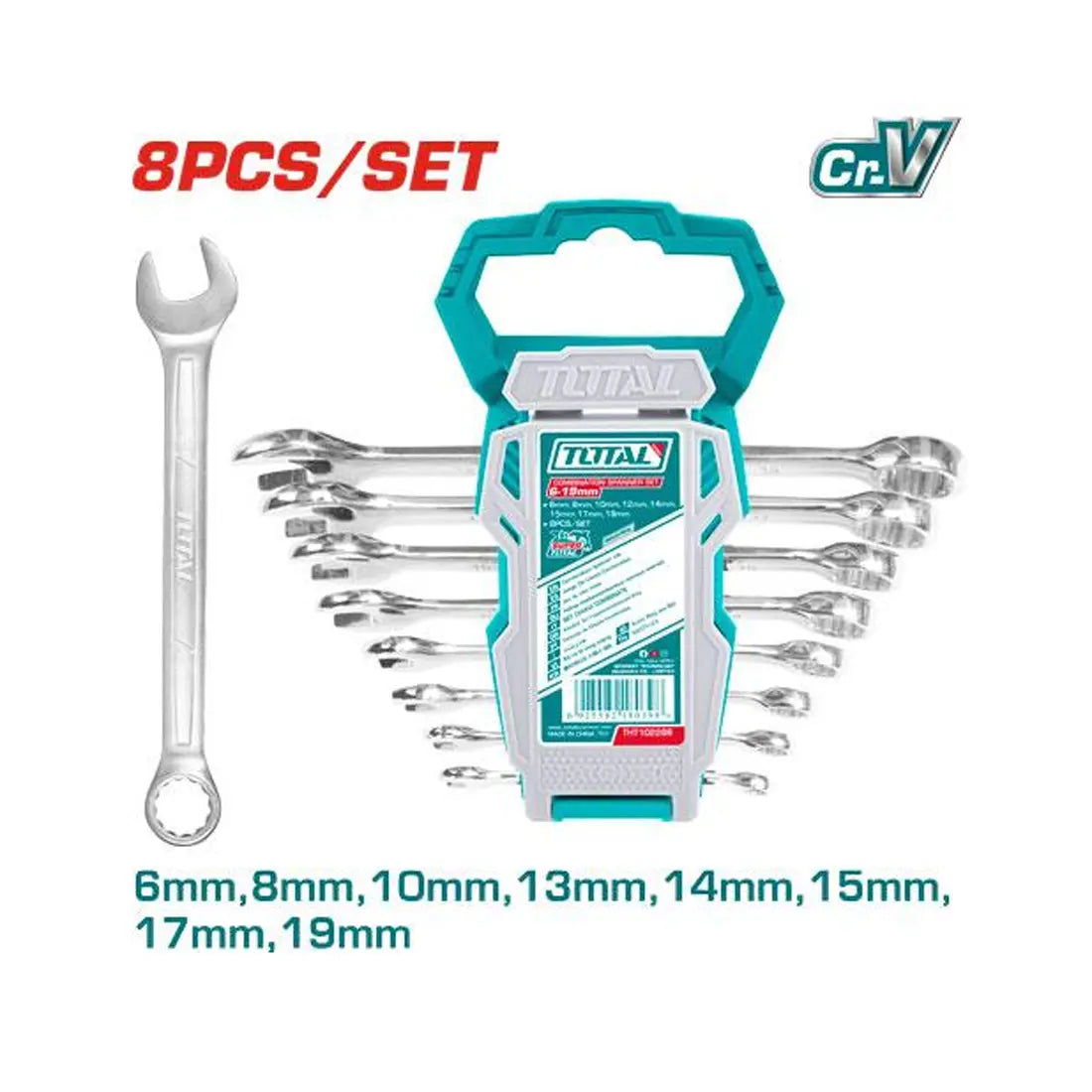 Total Tools Combination Spanner Set 8 pcs THT102286-I