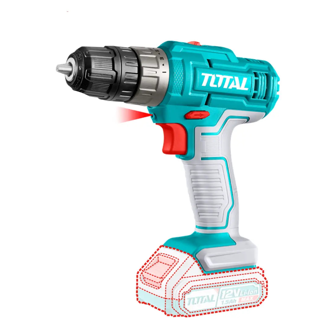 Total Tools Cordless Impact Drill 12V 25Nm Torque TIDLI1228