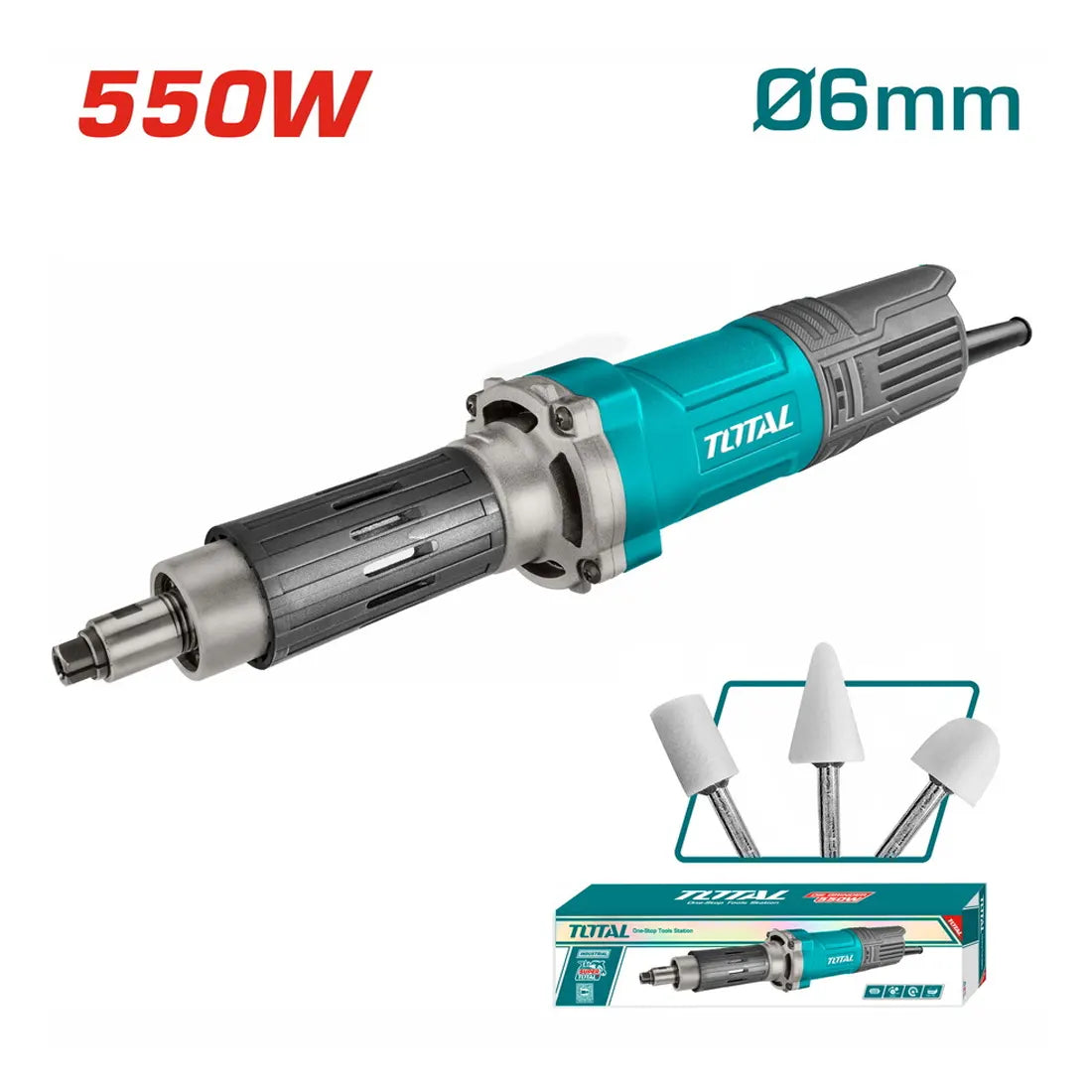 Total Tools Die Grinder 550W Aluminum Gear Housing TG55061