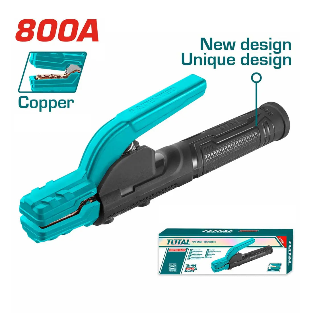 Total Tools Electrode Holder 800A Rated Current TWAH8006