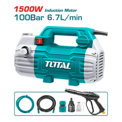 Total Tools High Pressure Washer 1500W 100Bar Maximum Pressure TGT11236 - Slide 2