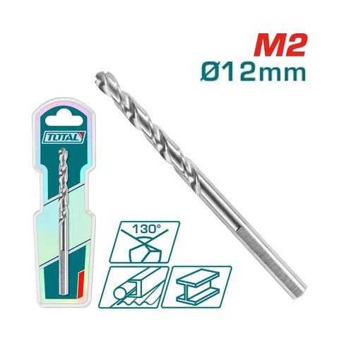 Total Tools M2 HSS Drill Bit 12mm TAC1201201