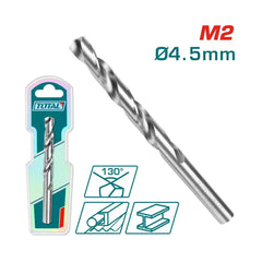 Total Tools M2 HSS Drill Bit 4.5mm TAC1200451 - Slide 1