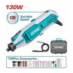 Total Tools Mini Grinder 130W Variable Speed Control TG513326 - Slide 2