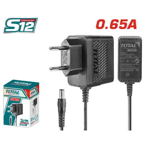 Total Tools S12 Battery Charger 12V 0.65A TCLI12071