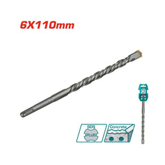 Total Tools SDS Plus Hammer Drill Bit 6x110mm TAC310601 - Slide 1