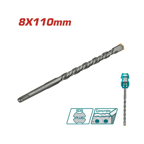 Total Tools SDS Plus Hammer Drill Bit 8x110mm TAC310801