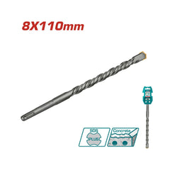 Total Tools SDS Plus Hammer Drill Bit 8x110mm TAC310801 - Slide 1
