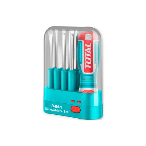 Total Tools Screwdriver Set 9 Pcs Interchangeable THT250906