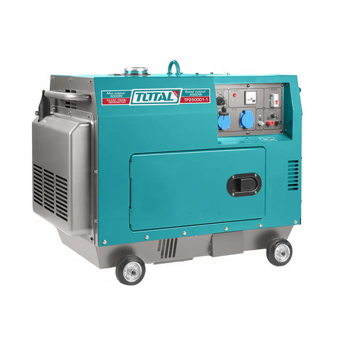 Total Tools Silent Diesel Generator 5.0kW Maximum Output TP250001-8