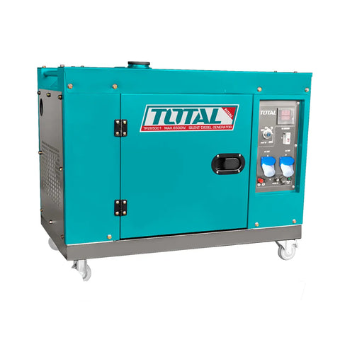 Total Tools Silent Diesel Generator 6.5kW Maximum Output TP265001