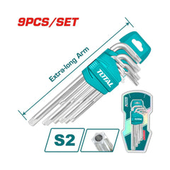 Total Tools Torx Key 9pcs Set Extra Long Arm THT106391 - Slide 2