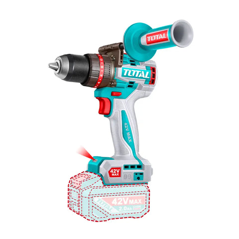 Total Tools Brushless Cordless Impact Drill 42V 99Nm Torque TIDLI429982