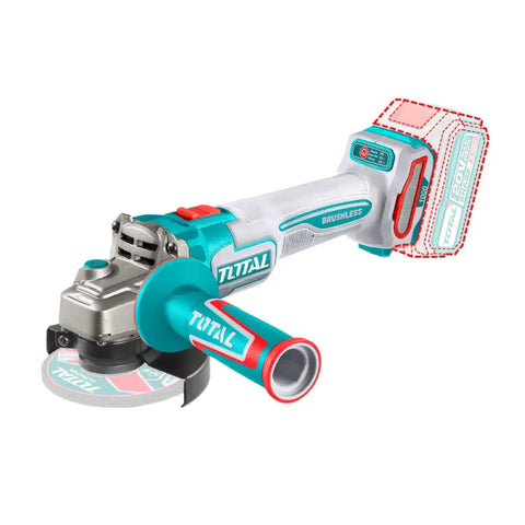 Total Tools Cordless Angle Grinder 20V 115mm Disc TAGLI271532