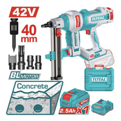 Total Tools Cordless Concrete Nailer 20V 19-40mm Fastener Length Range TCNLI9005 - Slide 2