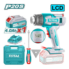 Total Tools Cordless Heat Gun 20V 30-300°C/30-550°C Temperature TBLI20035 - Slide 2