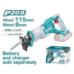 Total Tools Cordless Reciprocating Saw 20V 0-2800rpm No-load Speed TRSLI1152 - Slide 2