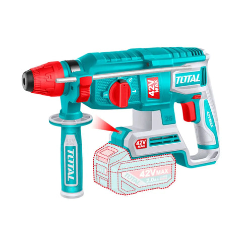 Total Tools Cordless Rotary Hammer 42V 2.5J Impact Energy TRHLI422682