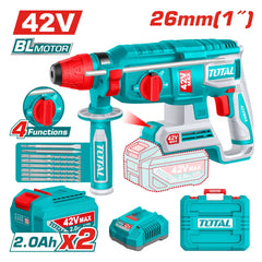 Total Tools Cordless Rotary Hammer 42V 2.5J Impact Energy TRHLI422682 - Slide 2