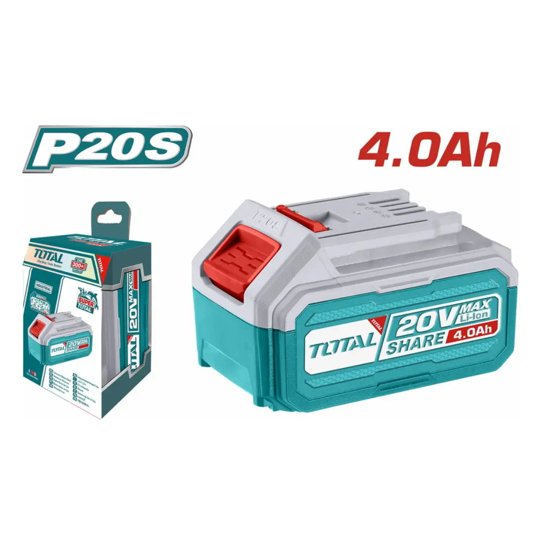 Total Tools Lithium-Ion Battery Pack 20V 4.0Ah TFBLI2002