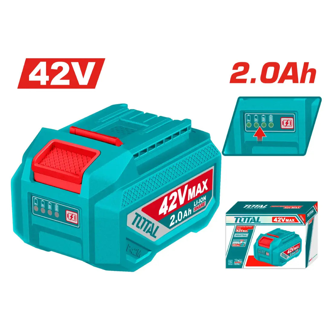 Total Tools Lithium-Ion Battery Pack 42V 2.0Ah TFBLI42201
