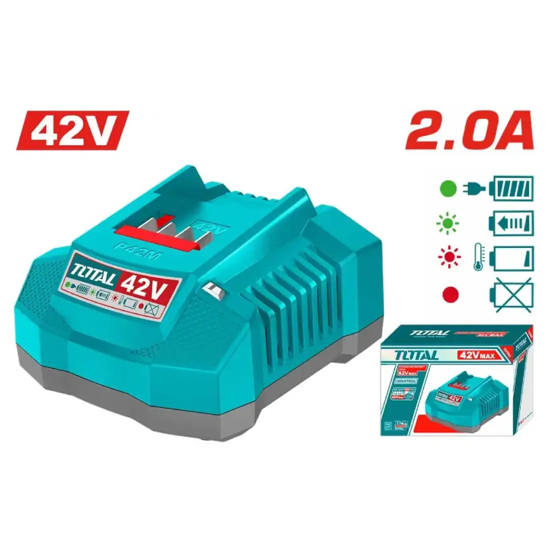 Total Tools P42M Battery Charger 42V 2A TFCLI42021