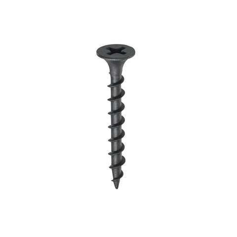 Tuffix Drywall Coarse Thread Screw Phillips Bugle Head Black Phosphated 1 Box