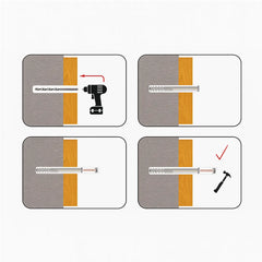 Tuffix Zinc Plated Screw with Wall Plug 6x40mm FF06L40 100pcs Box - Slide 3