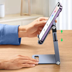 UGREEN Phone Stand Premium Metal Height Adjustable and Foldable Phone Holder for Desk LP263 - Grey - Slide 2