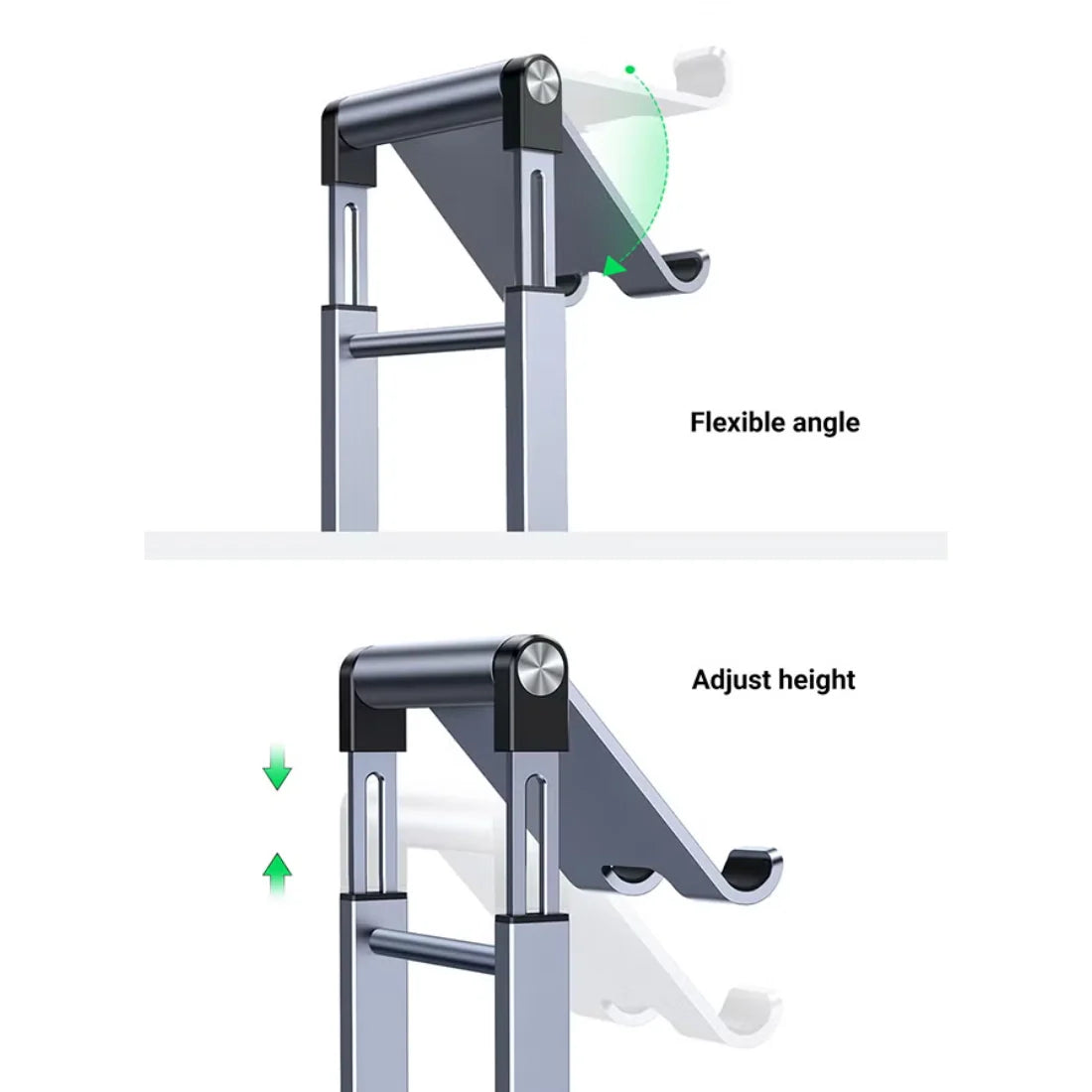 UGREEN Phone Stand Premium Metal Height Adjustable and Foldable Phone Holder for Desk LP263 - Grey