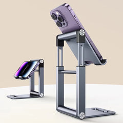 UGREEN Phone Stand Premium Metal Height Adjustable and Foldable Phone Holder for Desk LP263 - Grey - Slide 1