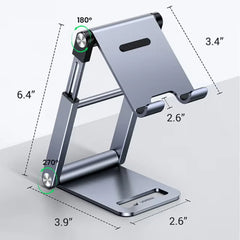 UGREEN Phone Stand Premium Metal Height Adjustable and Foldable Phone Holder for Desk LP263 - Grey - Slide 7