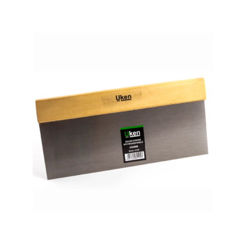 Uken Square Scraper with Wooden Handle