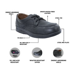 Vaultex 3VE S3 Low Ankle Safety Shoes - Black - Slide 1