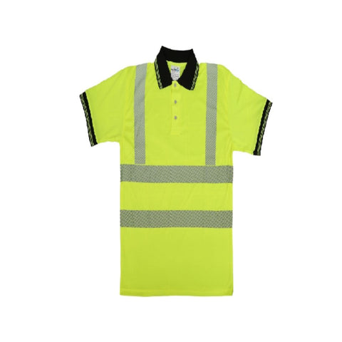 Vaultex AHD Reflective Polo T-Shirt - Yellow