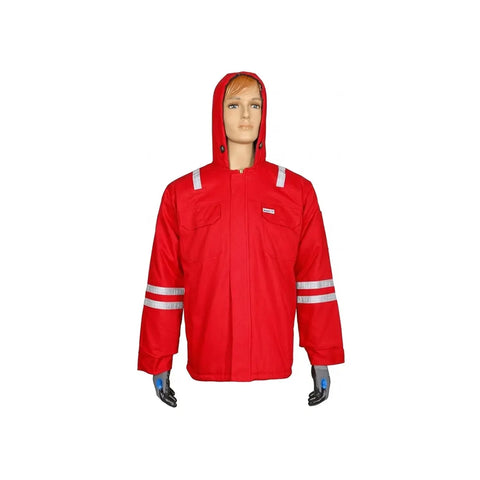 Vaultex ATL 100% Cotton Winter Jacket - 240 GSM, Red