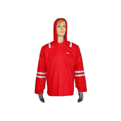 Vaultex ATL 100% Cotton Winter Jacket - 240 GSM, Red - Slide 1