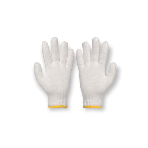 Vaultex BCK60 Bleached Cotton Gloves 450 GMS - White