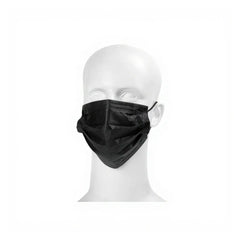 Vaultex BCM 3 Ply Disposable Non-Medical Mask, 50 pcs - Black - Slide 2