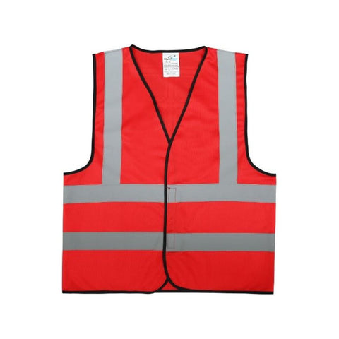 Vaultex BGP Reflective Fabric Vest - 116 GSM, Red