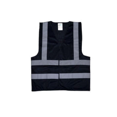 Vaultex CKD Reflective Fabric Vest - 116 GSM, Black - Slide 1