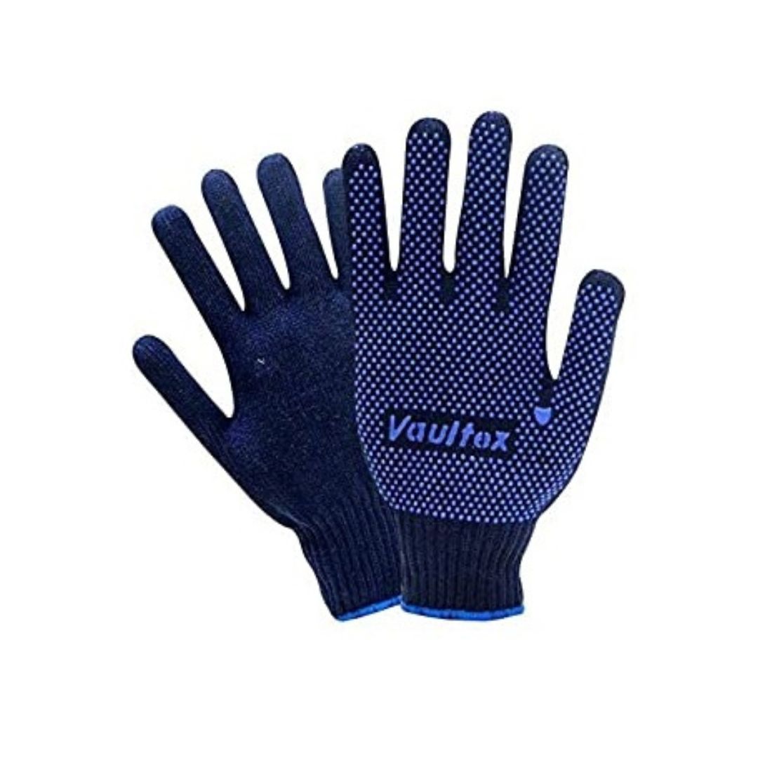 Vaultex CRD Single Side Dotted Gloves 12 pcs - Blue