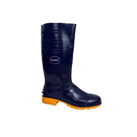 Vaultex CSR Steel Toe Safety Gumboots - Black and Orange