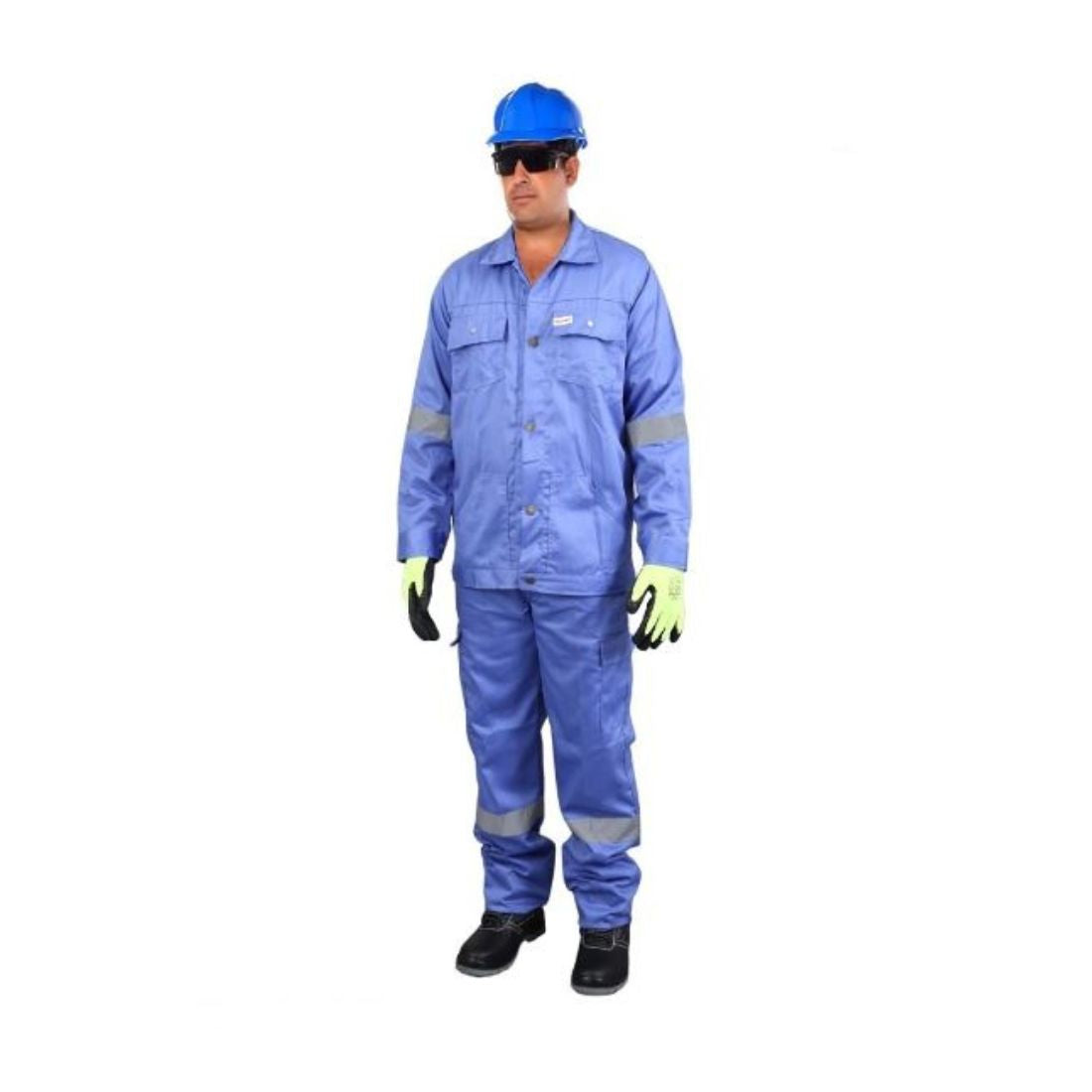 Vaultex DBA 100% Twill Pant & Shirt With Reflective - Petrol Blue